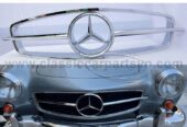 Mercedes 190SL Roadster a set bumpers + full front